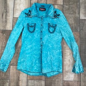 Roar Western Button Down Western Shirt
